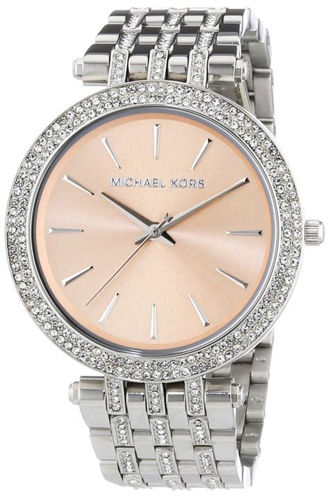 silver michael kors watch women'|michael kors watch silver price.